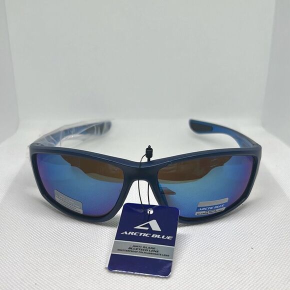 Arctic Blue Mirrored Sunglasses - Picture 3 of 3
